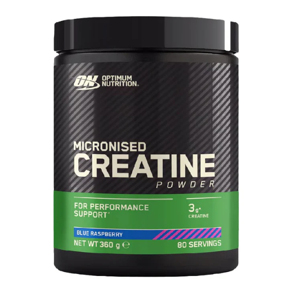 Micronised Creatine Powder, Optimum Nutrition, 360g | Creatina monohidrata Blue Raspberry