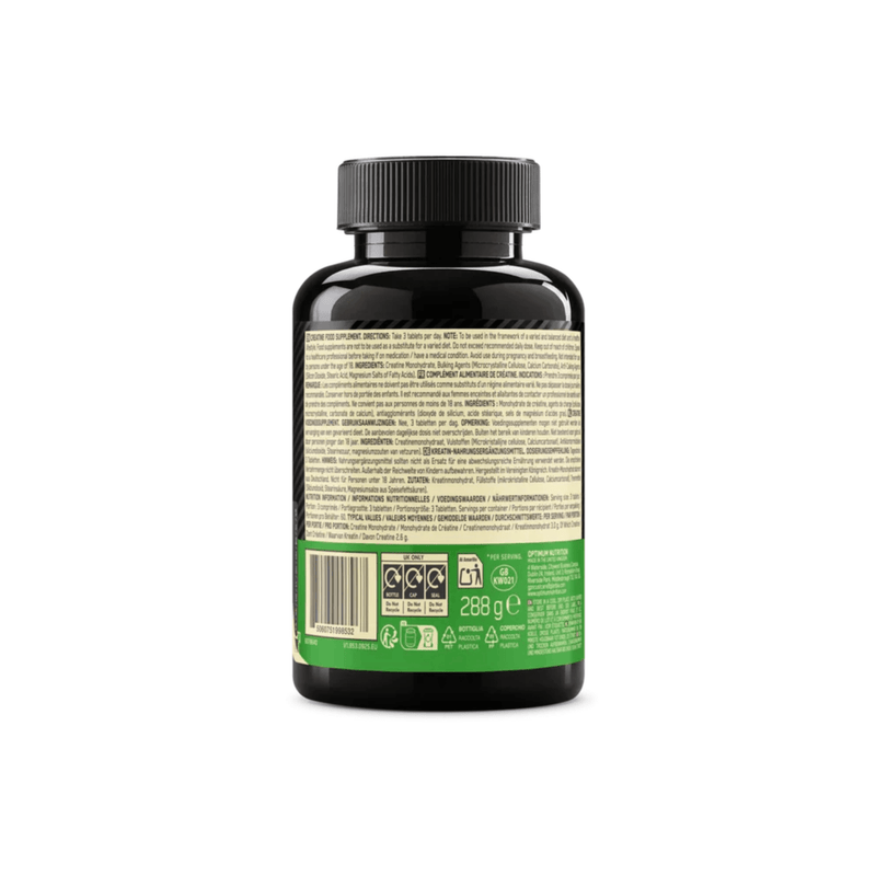 Creatine Tablets, Optimum Nutrition, 180 tabs (60 de portii) | Creatina monohidrata capsule