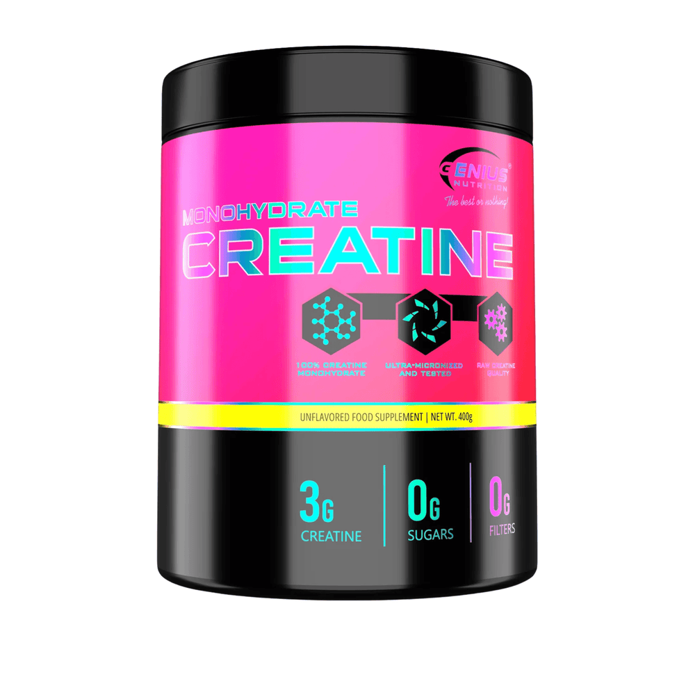 Creatine Monohydrate, Genius Nutrition, 400g | Creatina monohidrat micronizata