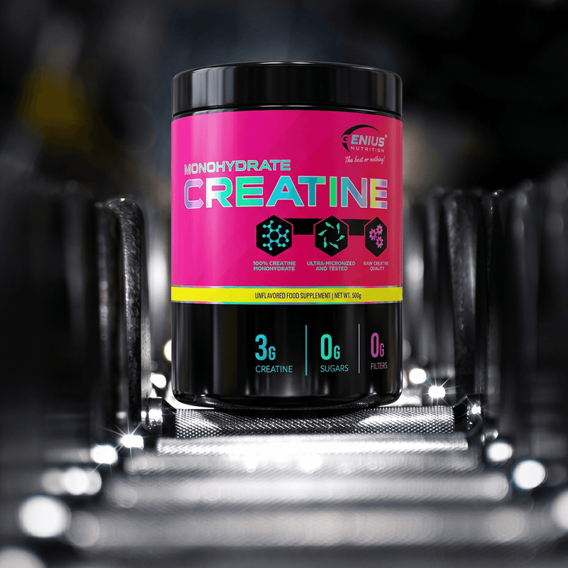 Creatine Monohydrate, Genius Nutrition, 400g | Creatina monohidrat micronizata