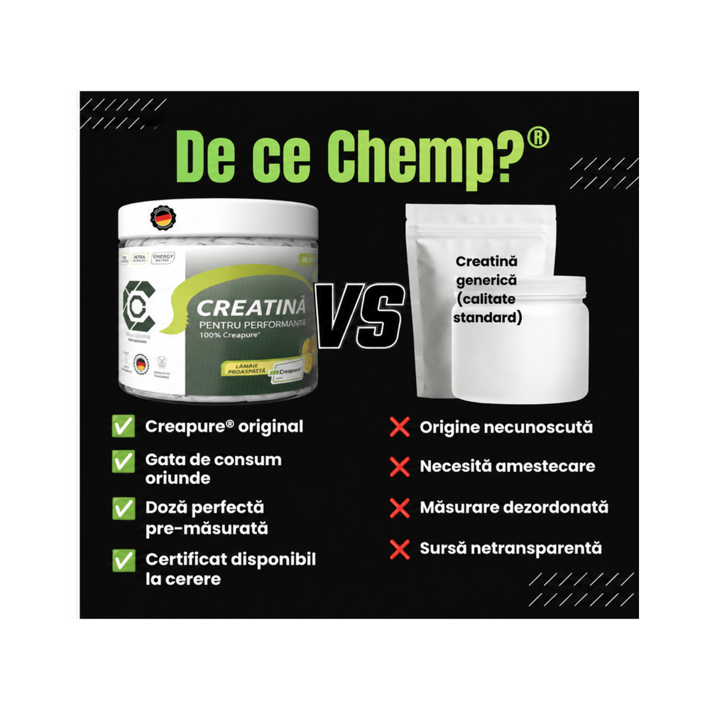 Creatine Performance Chews 100% Creapure, Chemp, 90 tablete | Creatina masticabila