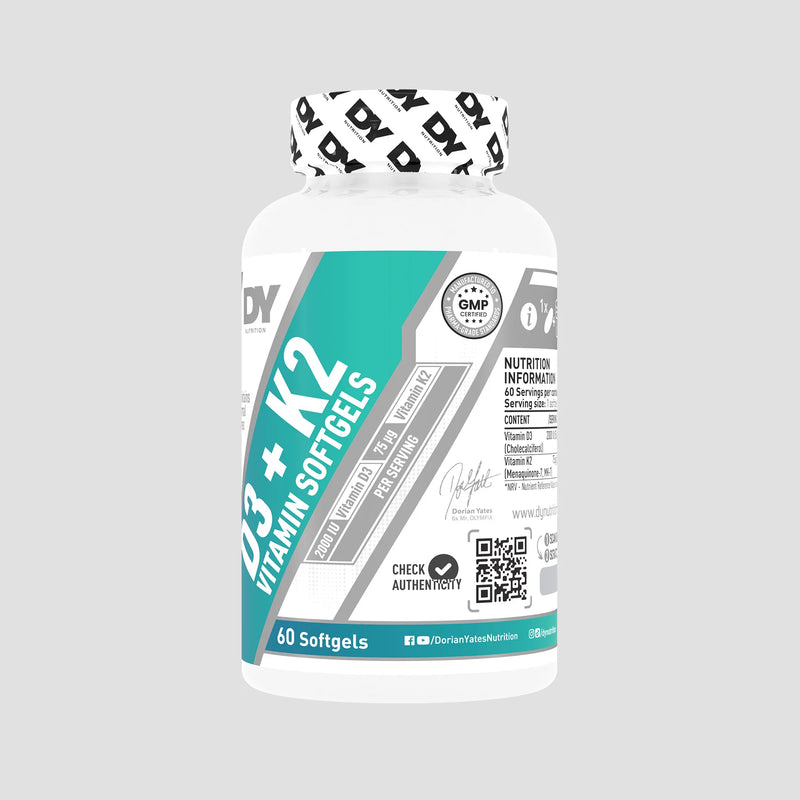 Vitamina D3+K2, DY Nutrition, 60 capsule moi | Supliment alimentar pentru sanatate