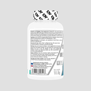 Vitamina D3+K2, DY Nutrition, 60 capsule moi | Supliment alimentar pentru sanatate
