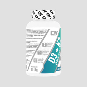 Vitamina D3+K2, DY Nutrition, 60 capsule moi | Supliment alimentar pentru sanatate