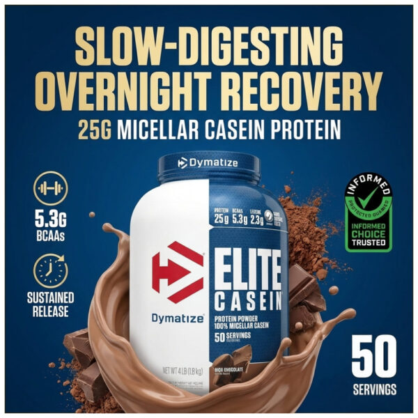 Elite Casein, Dymatize, 1.8 kg | Cazeina micelara