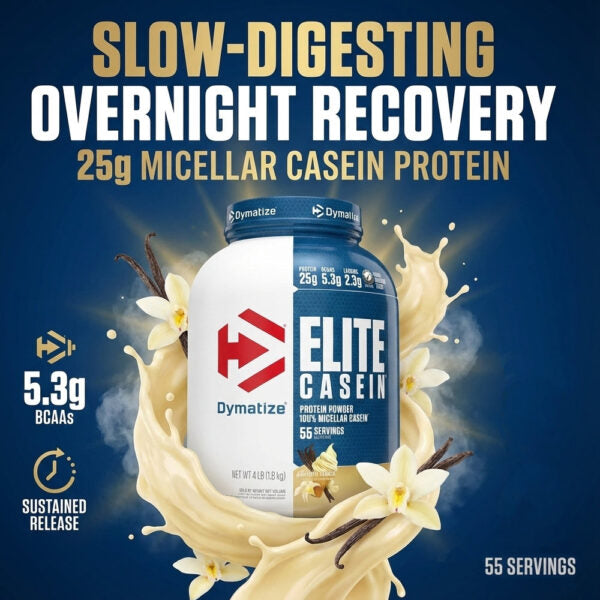Elite Casein, Dymatize, 1.8 kg | Cazeina Micelara