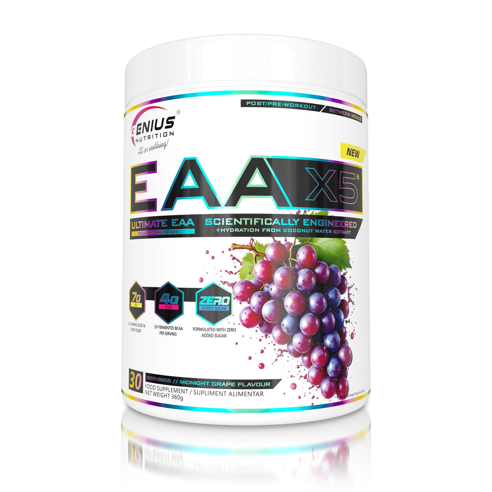EAA-X5, Genius Nutrition, pudra, 360g/30 serviri, Aminoacizi esentiali