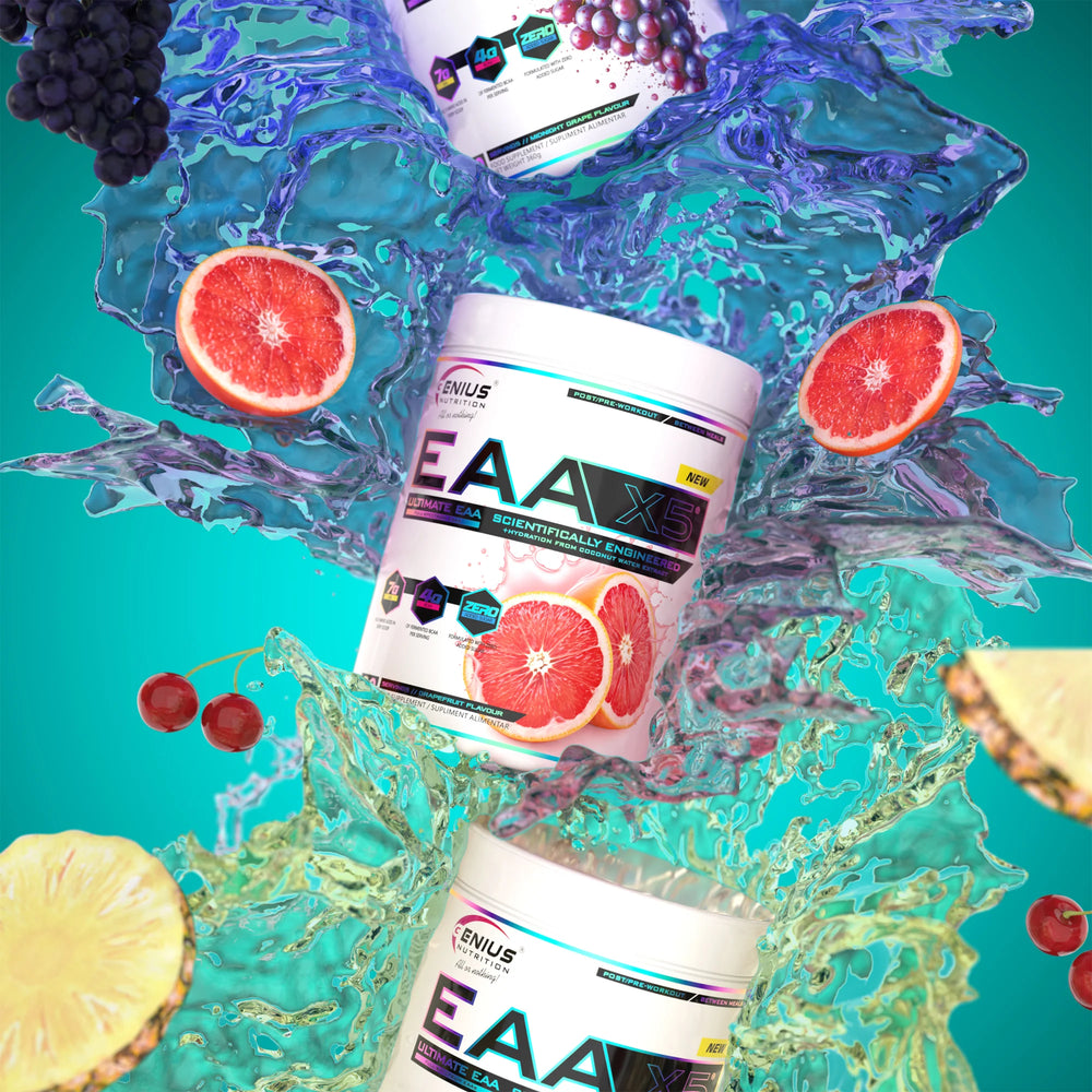 EAA-X5, Genius Nutrition, pudra, 360g/30 serviri, Aminoacizi esentiali