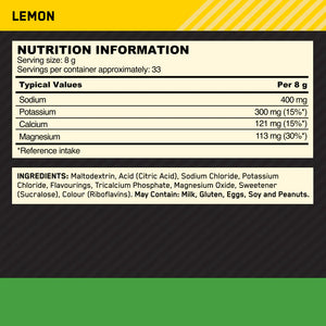 Electrolyte Powder, Optimum Nutrition, 264g (33 portii) | Electroliti pudra pentru hidratare