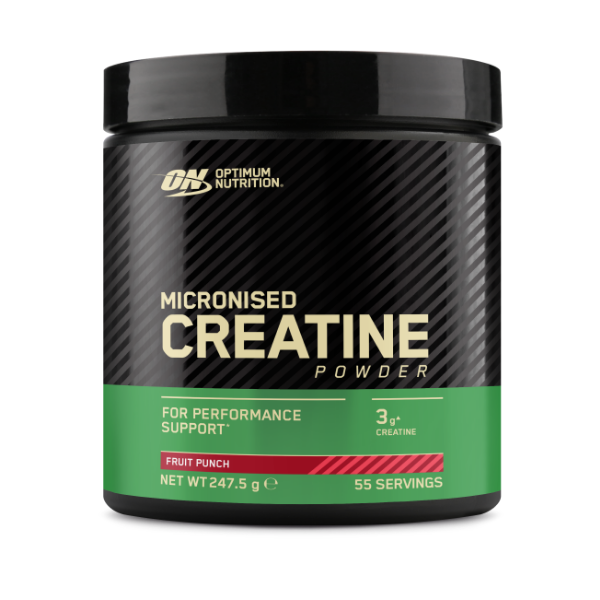 Flavoured Micronised Creatine Powder, Optimum Nutrition, 247.5g | Creatina monohidrat micronizata cu aroma