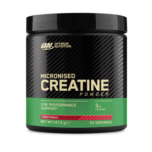 Flavoured Micronised Creatine Powder, Optimum Nutrition, 247.5g | Creatina monohidrat micronizata cu aroma