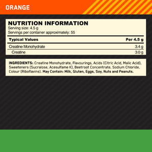 Flavoured Micronised Creatine Powder, Optimum Nutrition, 247.5g | Creatina monohidrat micronizata cu aroma