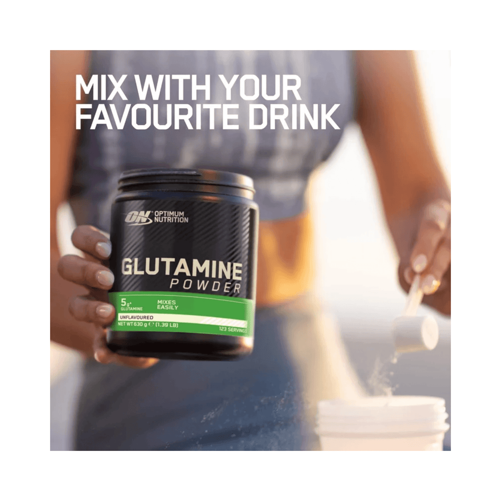 Glutamine Powder, Optimum Nutrition, 630g | L-Glutamina pudra pentru recuperare