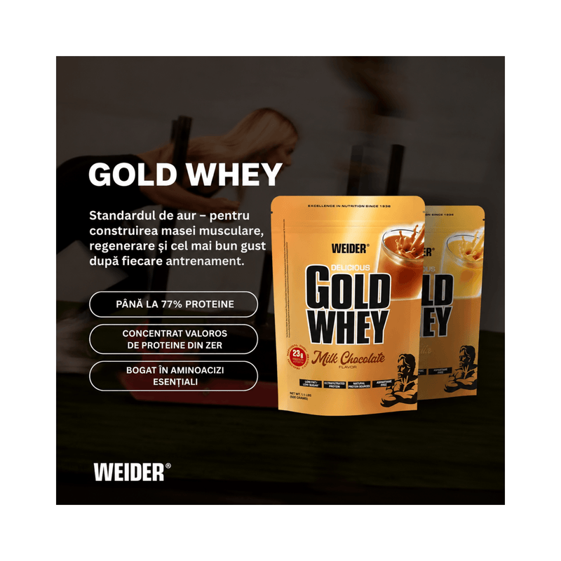 Gold Whey, Weider, 500g | Proteina din zer