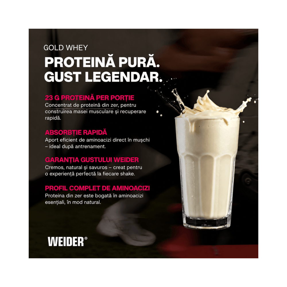 Gold Whey, Weider, 500g | Proteina din zer