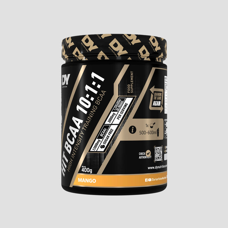 HIT BCAA 10:1:1, DY Nutrition, 400g/ 20 de serviri, Aminoacizi cu catena ramificata
