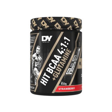 HIT BCAA 4:1:1 + Glutamină, DY Nutrition, 450g | Aminoacizi pentru creștere musculara si recuperare