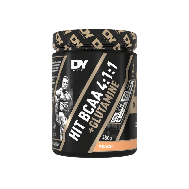 HIT BCAA 4:1:1 + Glutamină, DY Nutrition, 450g | Aminoacizi pentru creștere musculara si recuperare