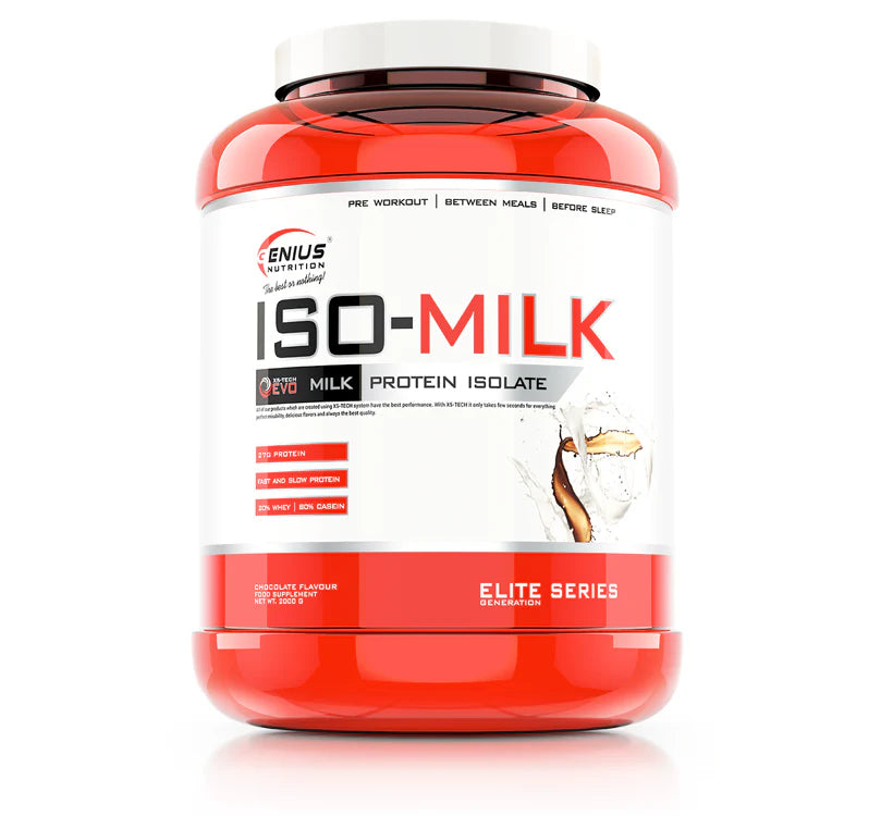 ISO-MILK 2000g/61 serviri, Genius Nutrition, pudra, 100% izolat proteic din lapte