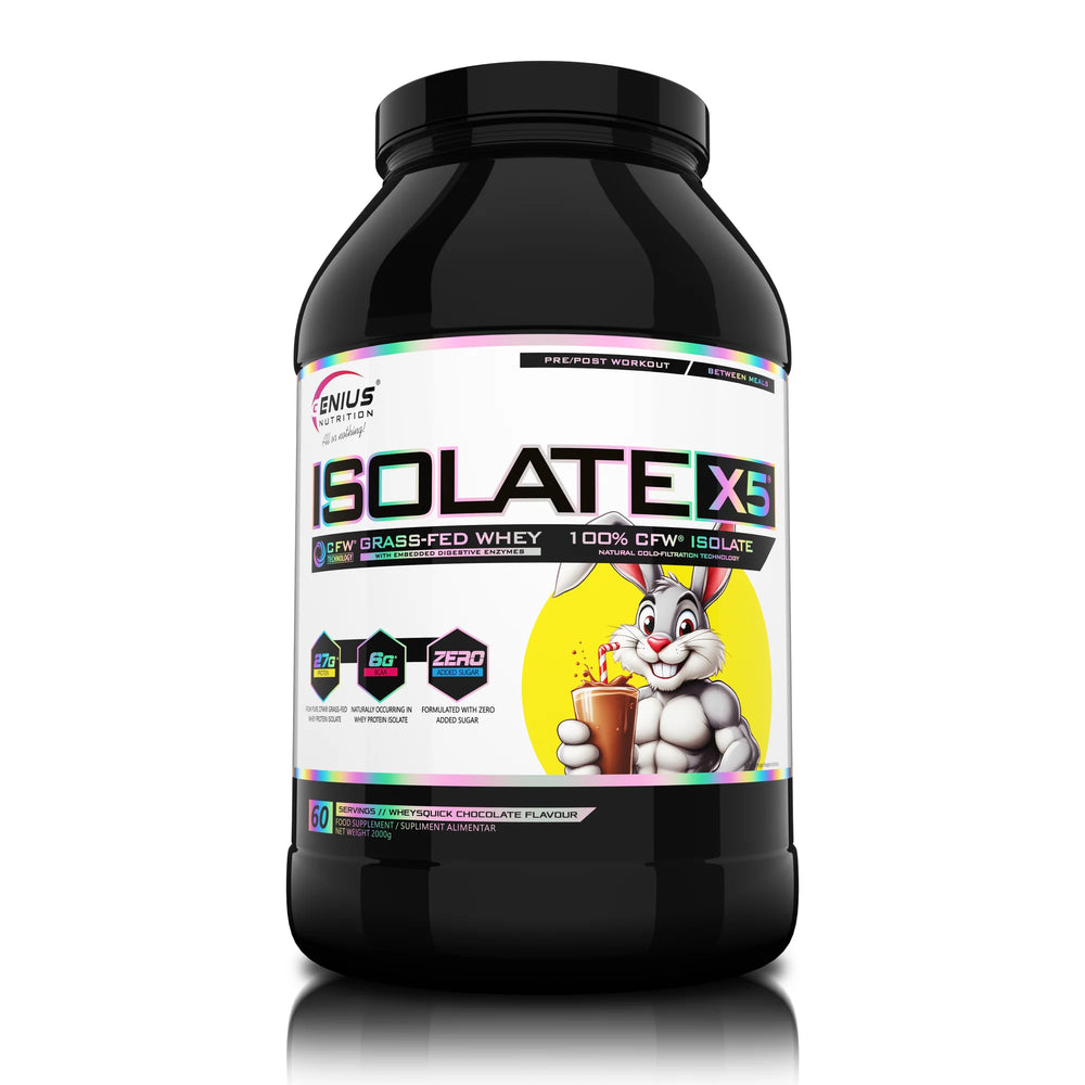 ISOLATE-X5®, Genius Nutrition, pudra, 2000g/60 serviri, Proteina izolata din zer