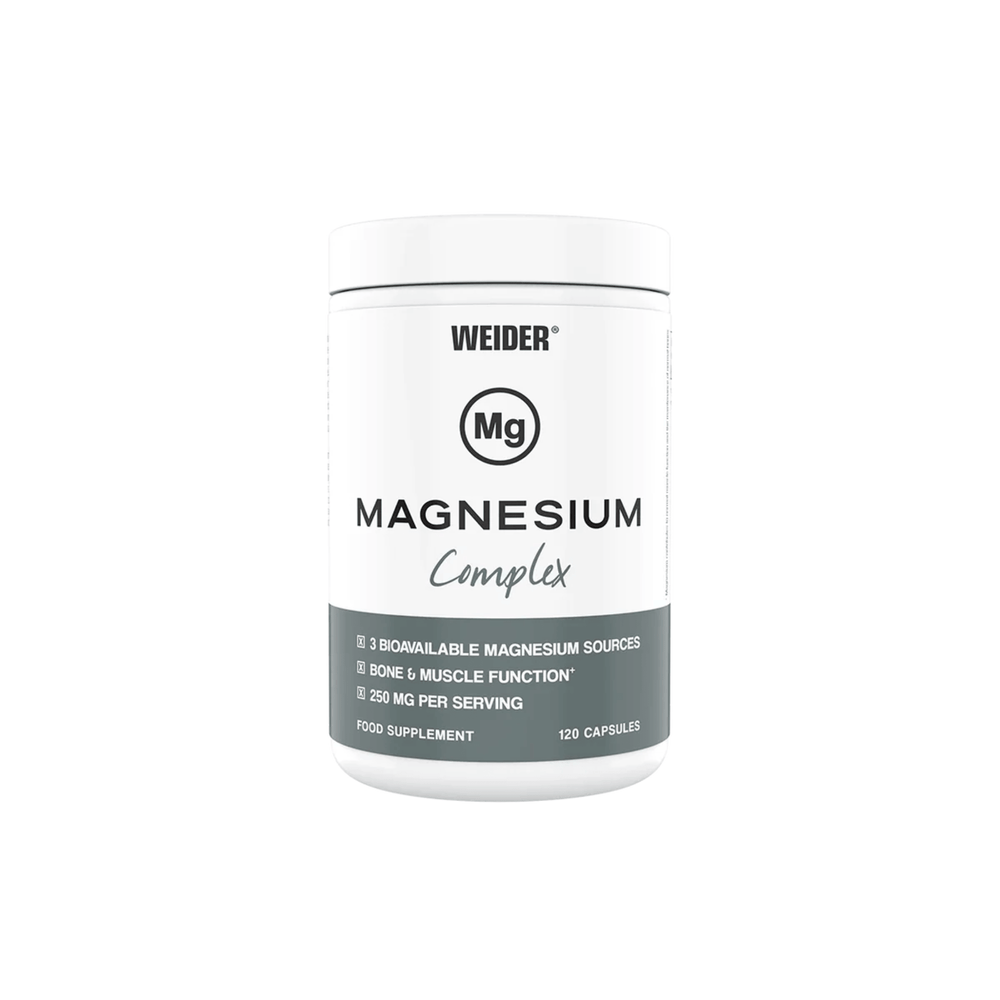 Magnesium Complex, Weider, 120 capsule | Complex cu 3 surse de magneziu