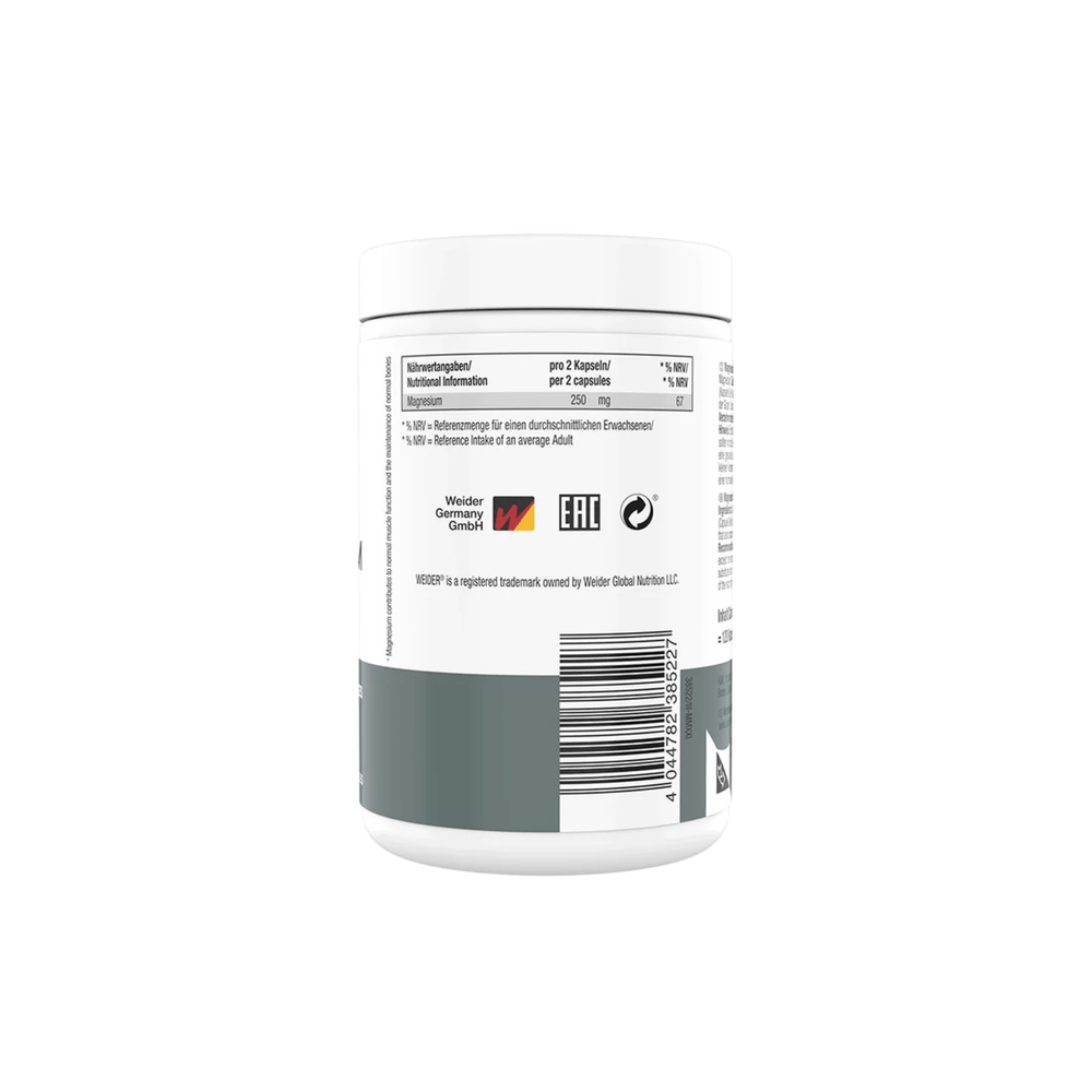 Magnesium Complex, Weider, 120 capsule | Complex cu 3 surse de magneziu