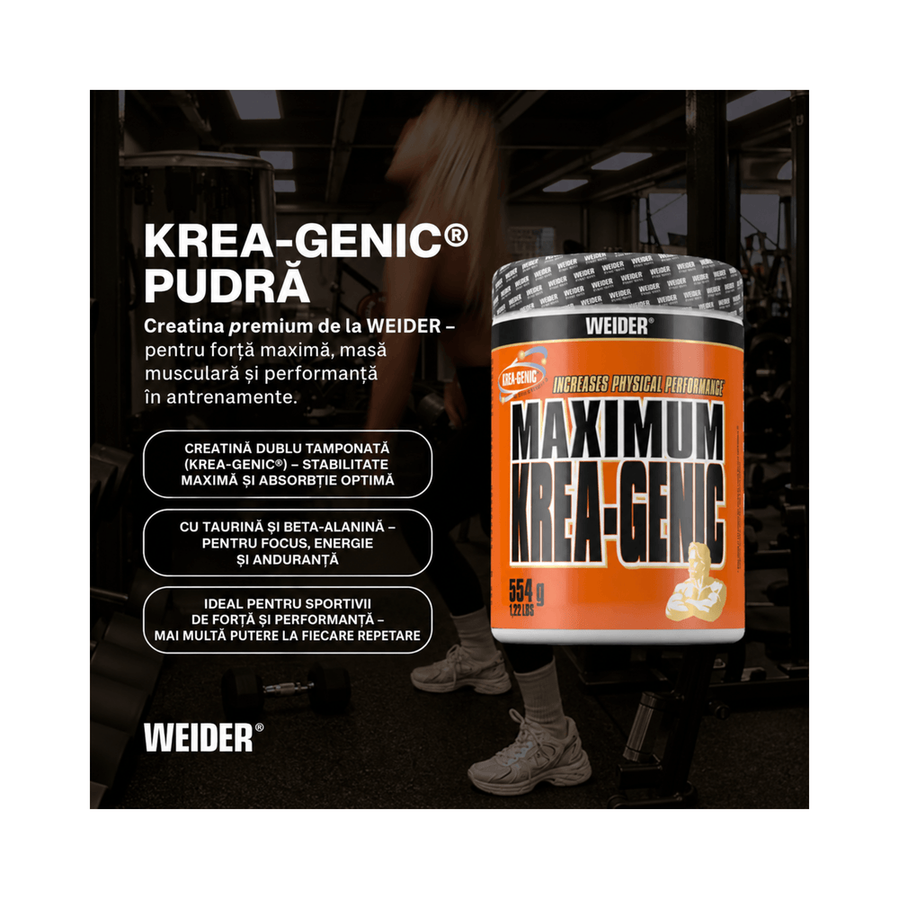 Maximum Krea-Genic Powder, Weider, 554g | Complex Creatina