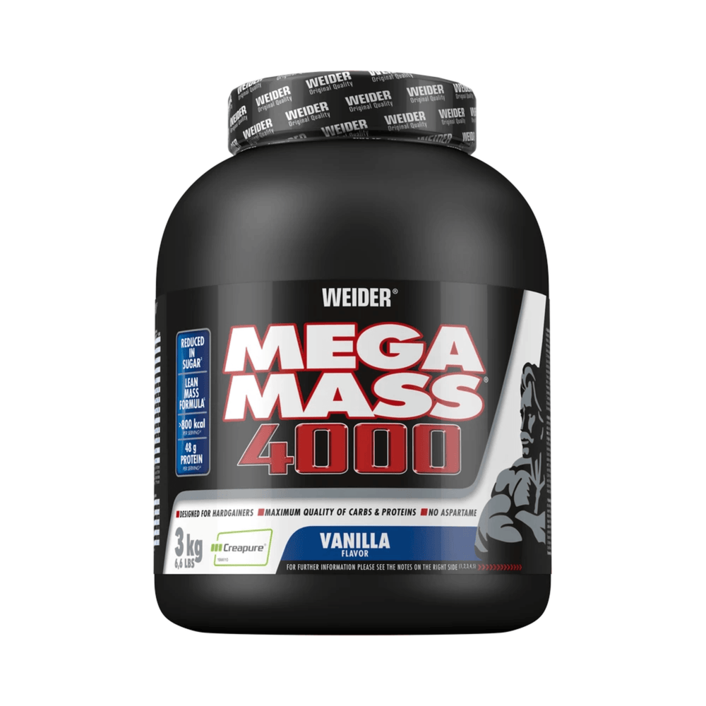 Mega Mass 4000, Weider, 3kg | Gainer pentru crestere masa musculara