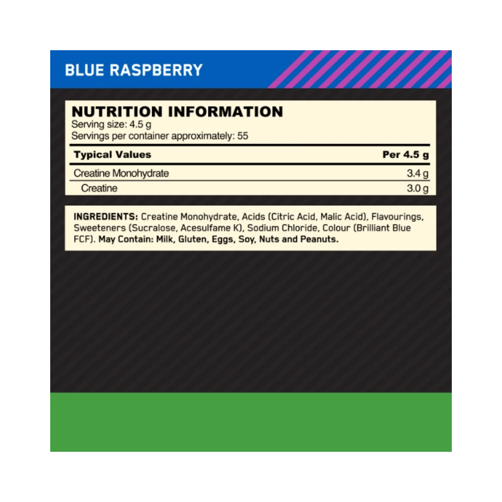 Micronised Creatine Powder, Optimum Nutrition, 247,5g | Creatina Monohidrat Micronizata cu Aroma