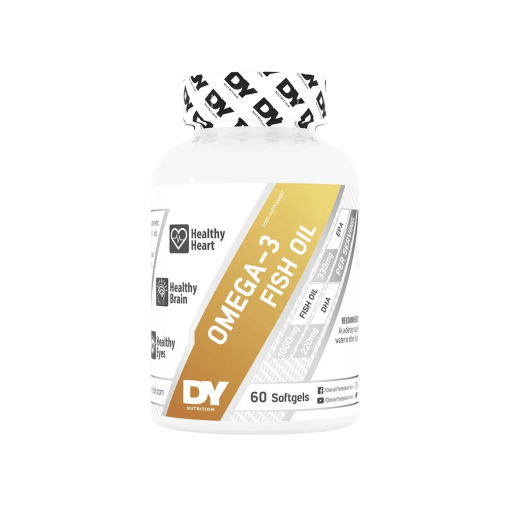 Omega-3 Fish Oil, DY Nutrition, 60 de capsule moi | Supliment alimentar cu ulei de peste