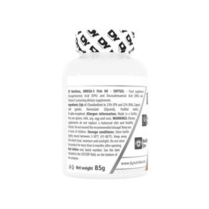 Omega-3 Fish Oil, DY Nutrition, 60 de capsule moi | Supliment alimentar cu ulei de peste