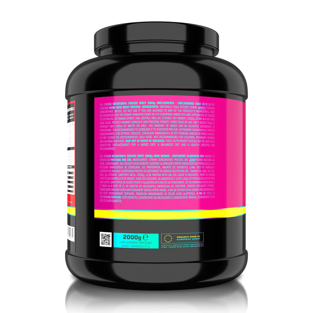 PRECISE WHEY 2000g/66 serviri, Genius Nutrition, pudra, Concentrat proteic din zer
