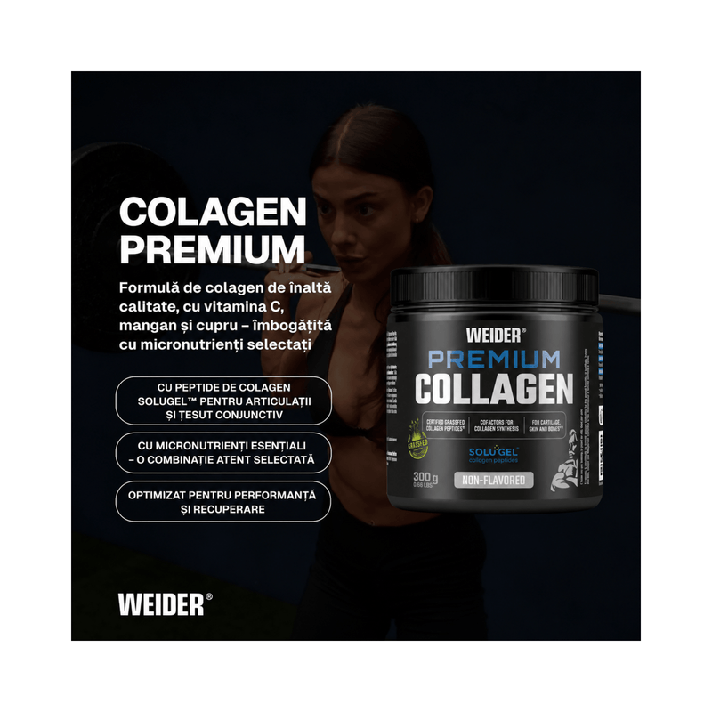 Premium Collagen, Weider, 300g | Complex colagen bovin pudra