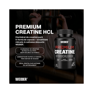 Premium Creatine HYDROCHLORIDE, Weider, 150 capsule | Creatina HCL
