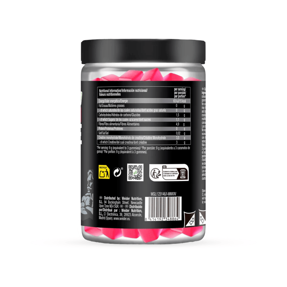 Premium Pure Creatine Gummies, Weider, 60 jeleuri | Creatina monohidrata