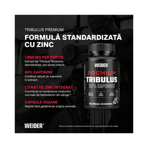 Premium Tribulus, Weider, 90 capsule | Supliment pentru performanta sportiva