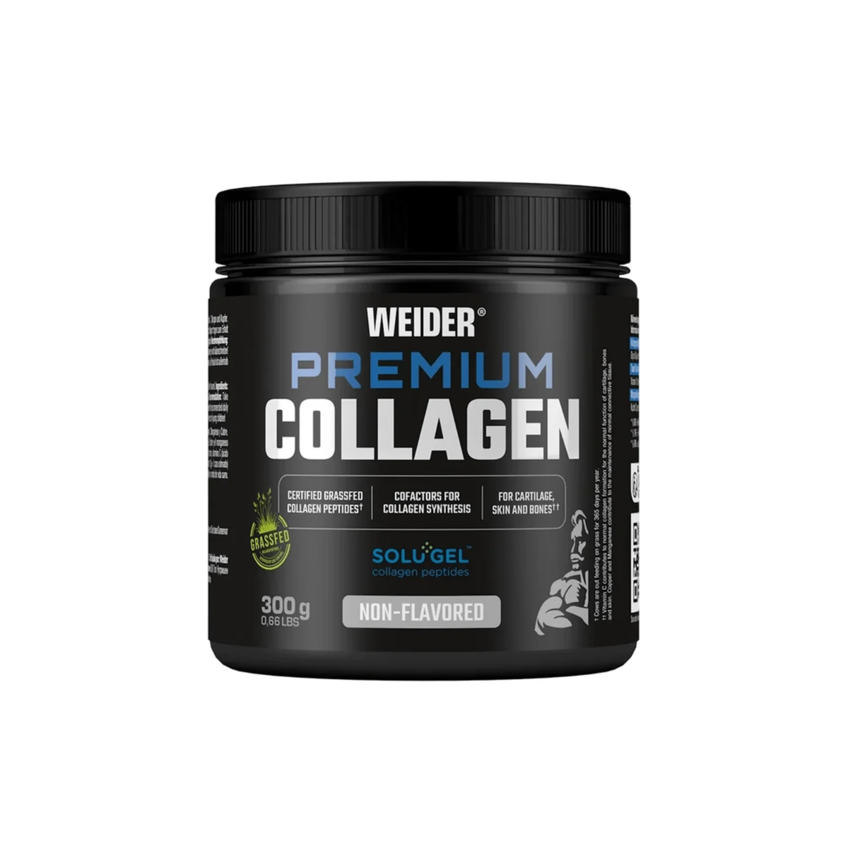 Premium Collagen Non Flavored, Weider, 300g | Complex colagen bovin pudra