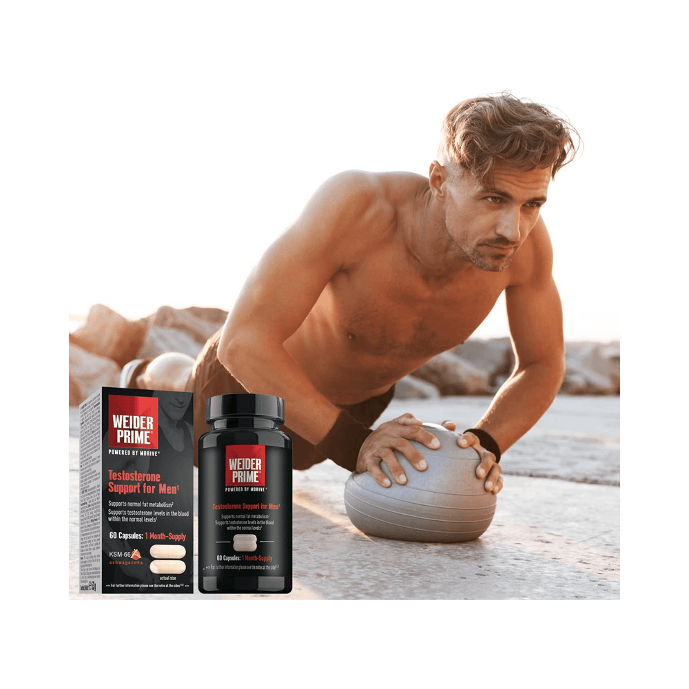 Prime Testosterone Support, Weider, 60 capsule | Supliment alimentar