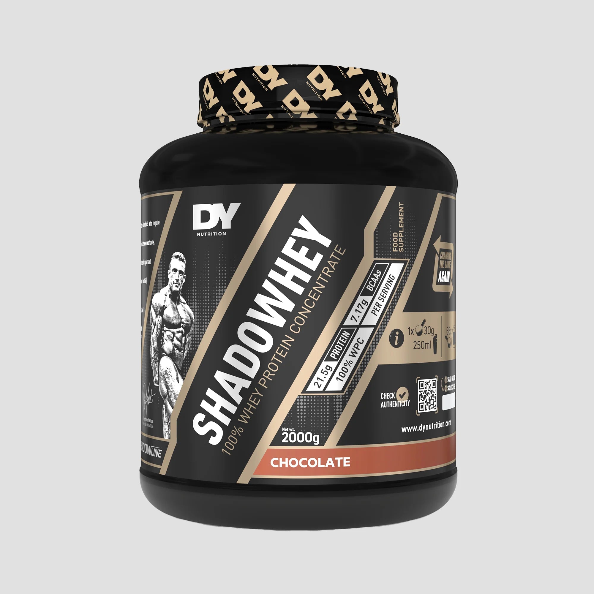Proteină Concentrată Shadowhey DY Nutrition 2kg, pudra, 66 de serviri