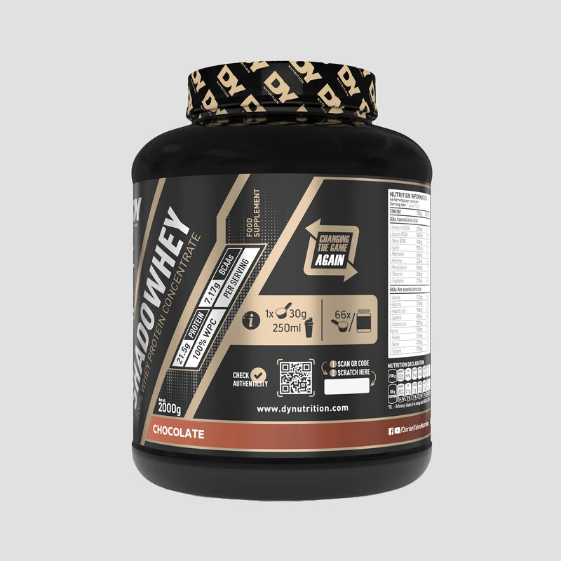 Proteină Concentrată Shadowhey DY Nutrition 2kg, pudra, 66 de serviri