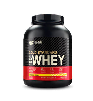 Gold Standard 100% Whey Protein, Optimum Nutrition, pudra, 2.27kg, concentrat proteic din zer