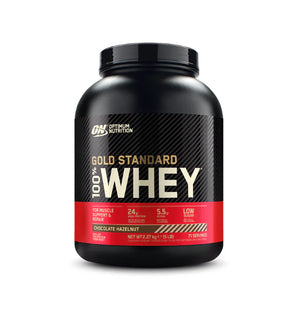Gold Standard 100% Whey Protein, Optimum Nutrition, pudra, 2.27kg, concentrat proteic din zer