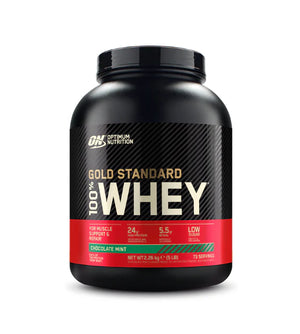 Gold Standard 100% Whey Protein, Optimum Nutrition, pudra, 2.27kg, concentrat proteic din zer