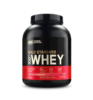 Gold Standard 100% Whey Protein, Optimum Nutrition, pudra, 2.27kg, concentrat proteic din zer