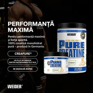 Pure Creatine Powder, Weider | Creatina monohidrata Creapure