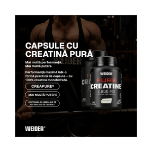 Pure Creatine, Weider, capsule | Creatina monohidrat Creapure