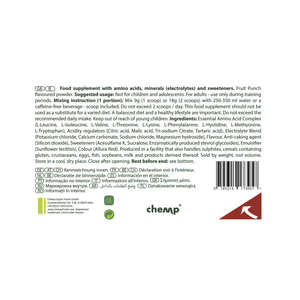 Pure EAA+ Electrolytes, Chemp®, 306g | Aminoacizi EAA și Electroliți