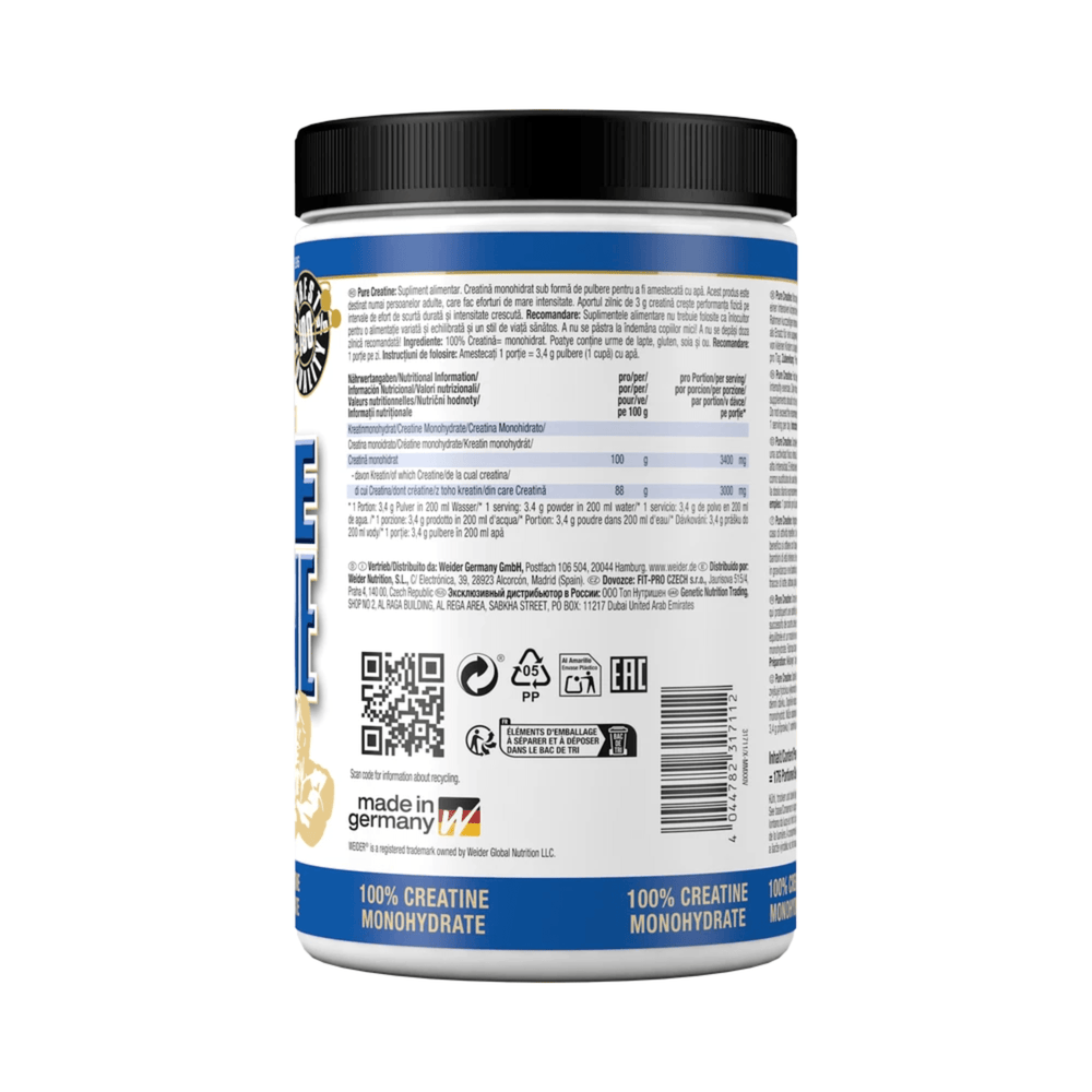 Pure Creatine Creapure, Weider | Creatina monohidrata pudra