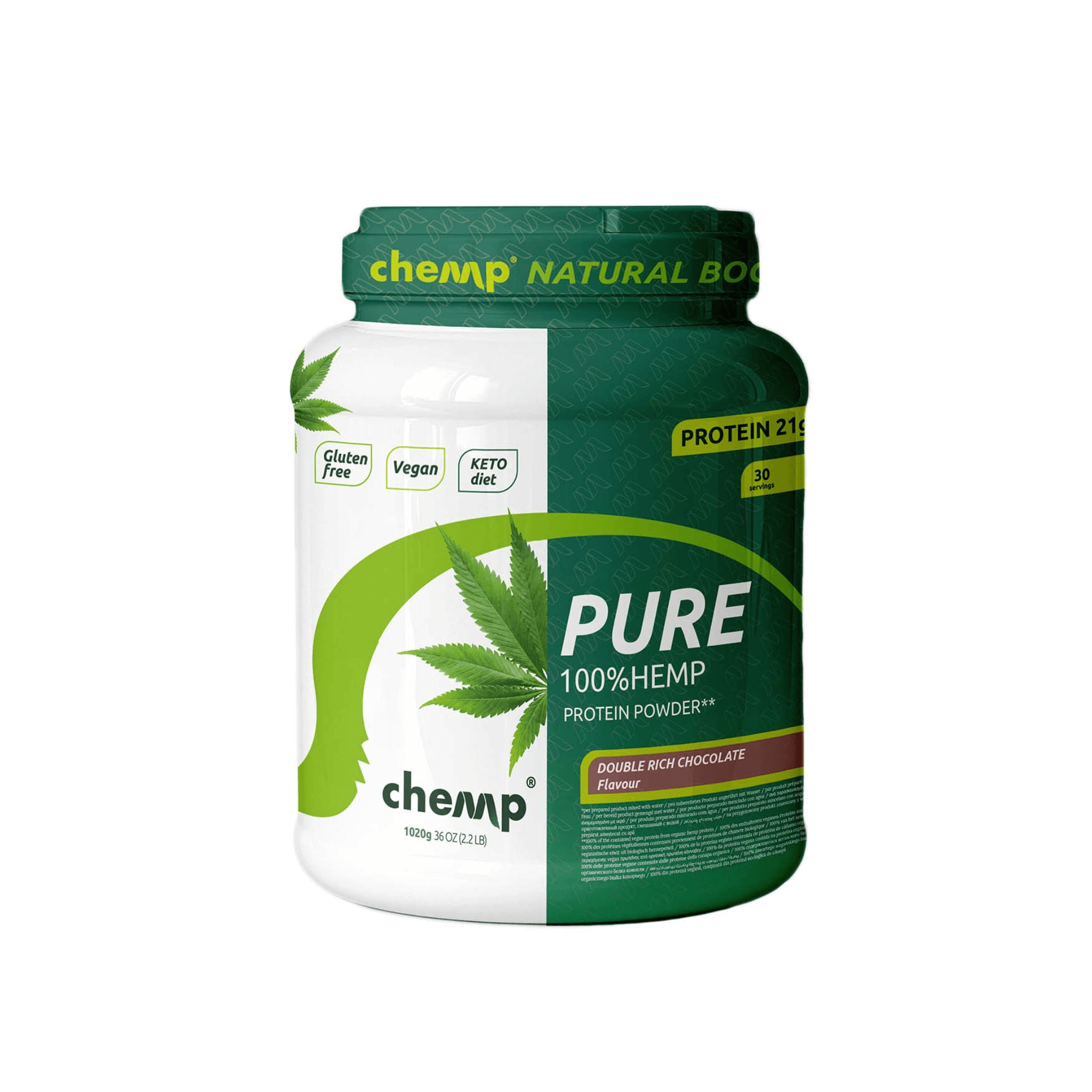Pure Hemp Protein, Chemp®, 1020g | Proteina vegana