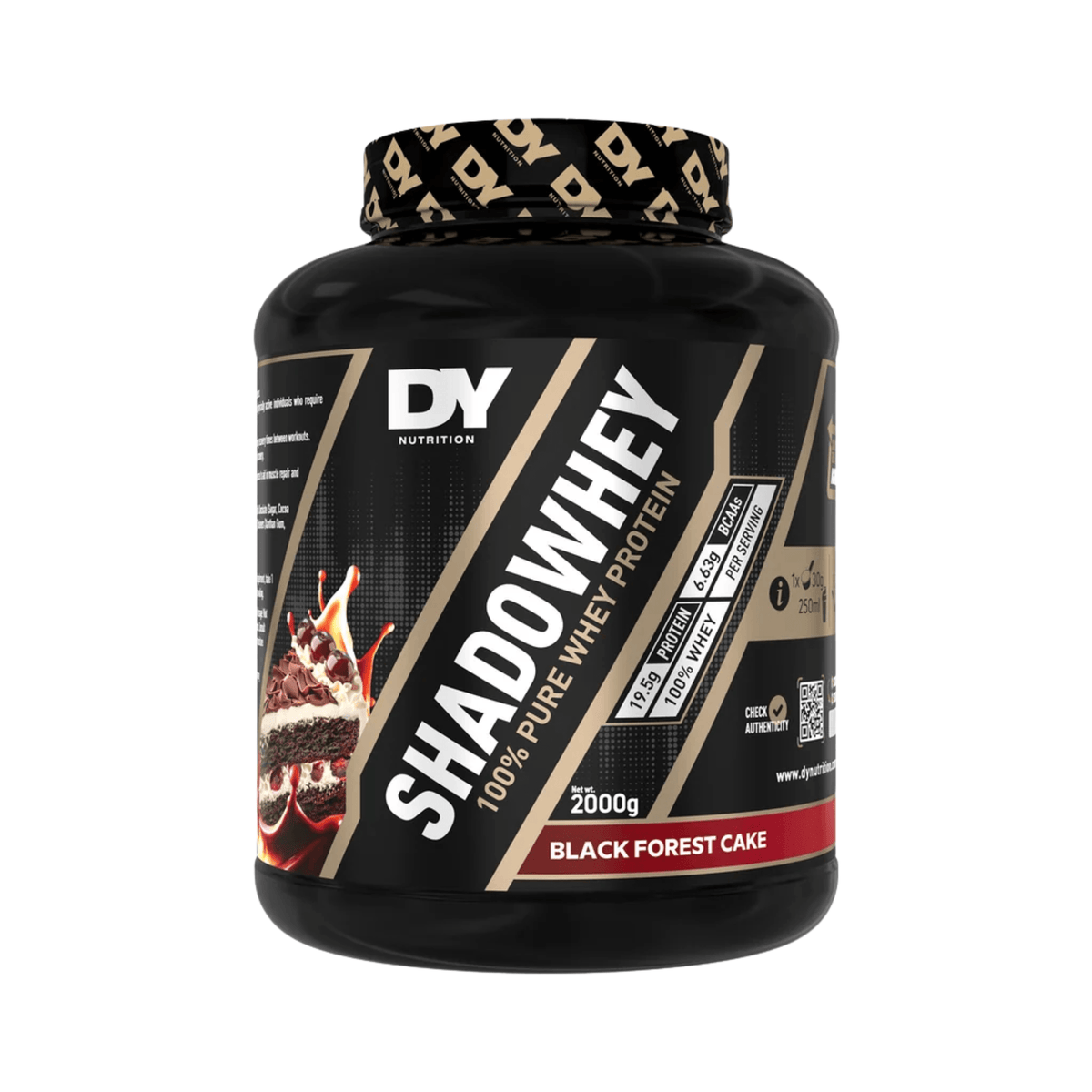 Shadowhey 100% Pure Whey Protein, DY Nutrition, 2 kg | Complex proteic din zer